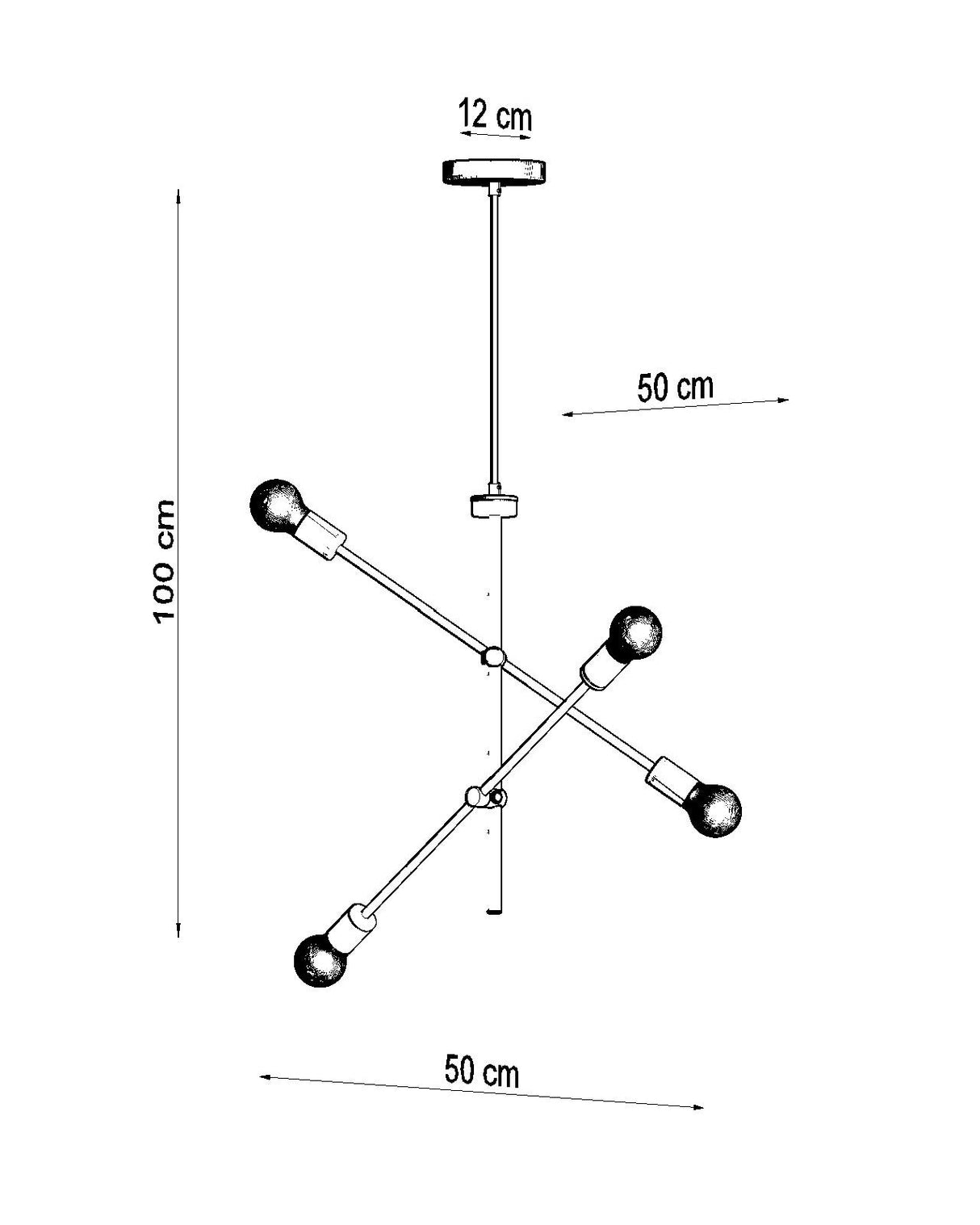 Lámpara suspendida CONCEPT 4, E27