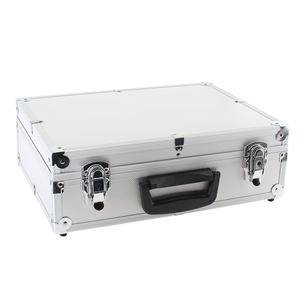 Maletín con un amplio muestrario de perfiles de aluminio para la instalación de tiras led. Incluye perfiles de SUPERFICIE, EMPOTRADOS, para ESQUINAS, de TECHO EMPOTRADOS. Consíguelo GRATIS por un pedido mínimo de 1.500€ en perfiles.