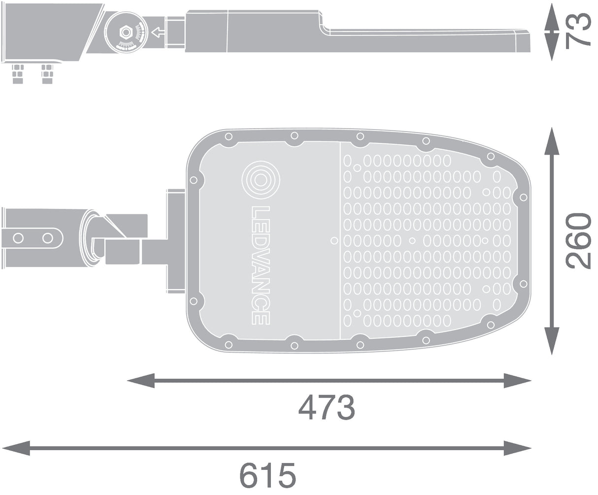 Farola LED LEDVANCE AREA 120W 16200Lm 6500K 155 x 69º IP66