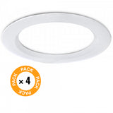 Pack 4 Downlights LED 24W 2.160Lm 6000ºK IP65 Baños/Cocinas 50.000H [SL-DLFS06-24W-CW-PK4]