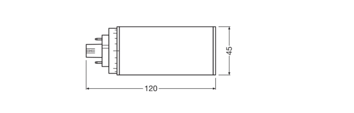 Lámpara LED Ledvance/DULUX GX24q 2 7W 720Lm 3000K 120º IP20