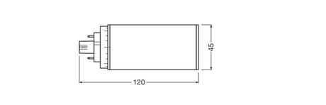 Lámpara LED Ledvance/DULUX GX24q 2 7W 720Lm 3000K 120º IP20