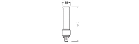 Lámpara LED Ledvance/DULUX G24d 1 5W 600Lm 4000K 120º IP20