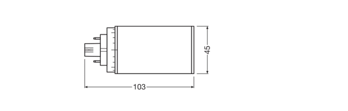 Lámpara LED Ledvance/DULUX GX24q 1 6W 630Lm 3000K 120º IP20