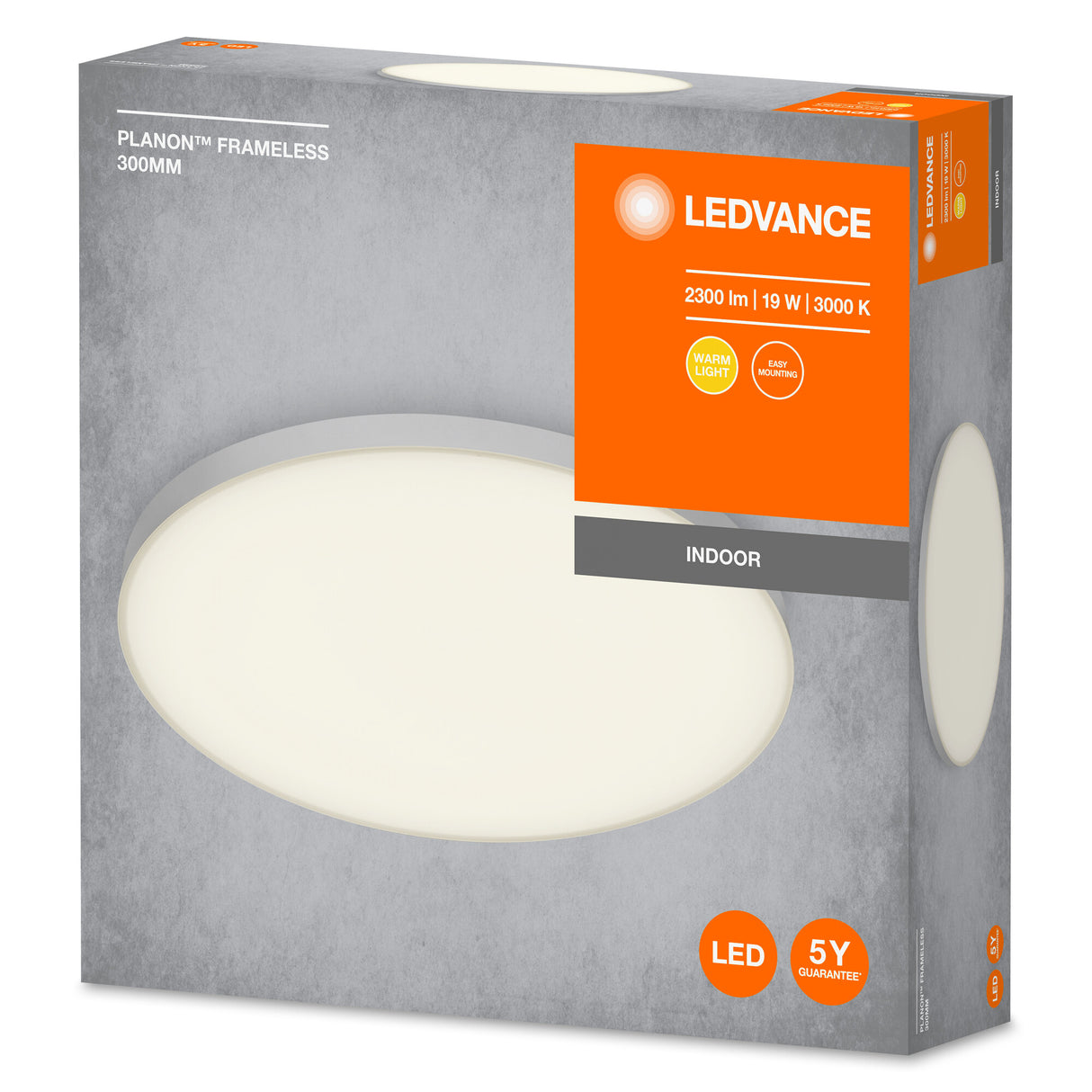 Panel LED Ledvance    19W 1600Lm 3000K 110º IP20