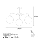 Lámpara de Techo "Luxor" [OPV-942FLG1346]