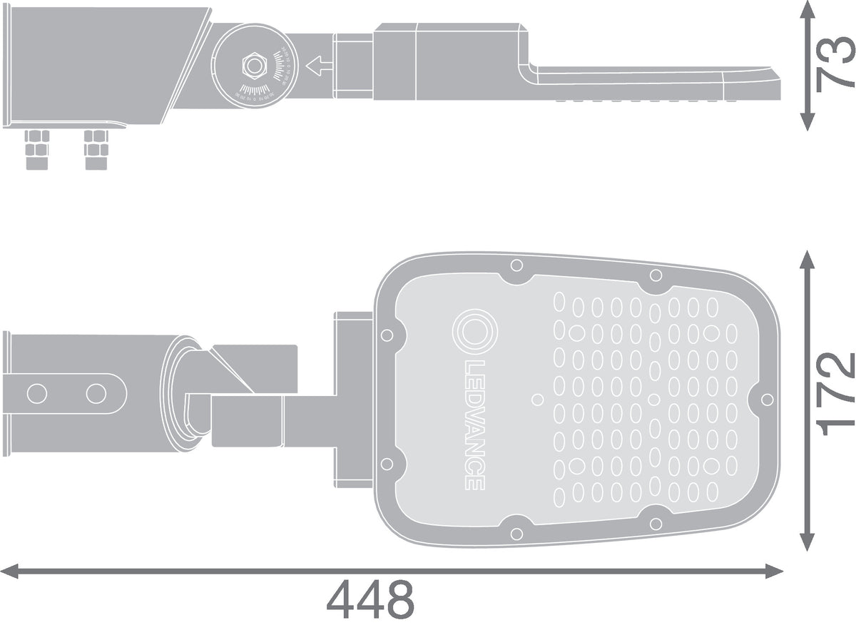 Farola LED LEDVANCE AREA 45W 5850Lm 3000K 58 x 160º IP66