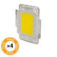 Pack 4 LEDs High Power 50W 5000Lm 6000ºK COB30 50.000H [CH-LED-50W-30MIL-CW-PK4-AP]