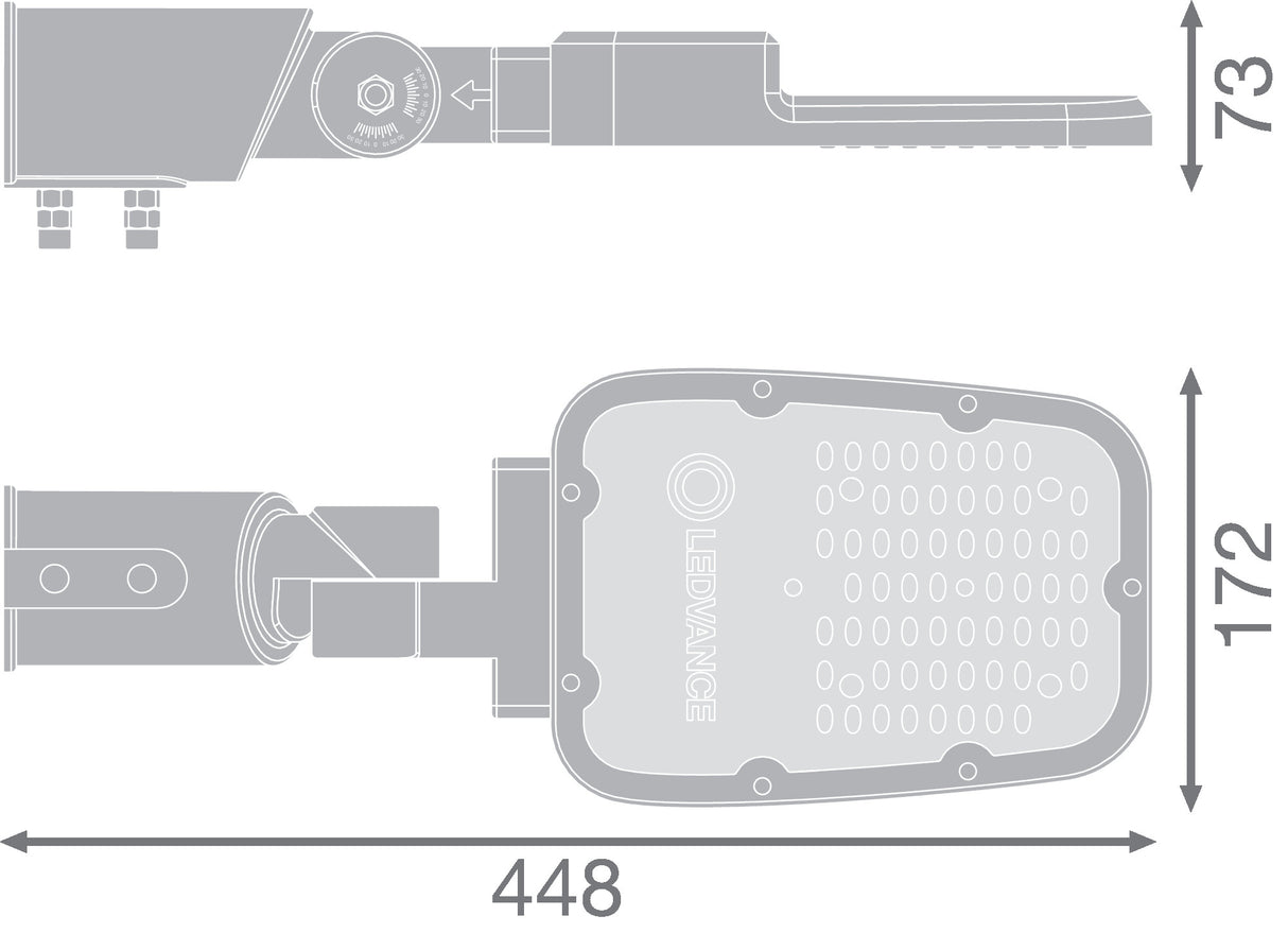 Farola LED LEDVANCE AREA 30W 3900Lm 3000K 58 x 160º IP66