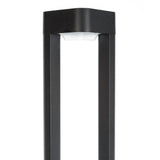 Lámpara Pie LED Exterior IP54  120x600mm 10W Negra Aluminio + PC [SL16-081A_B-WW]