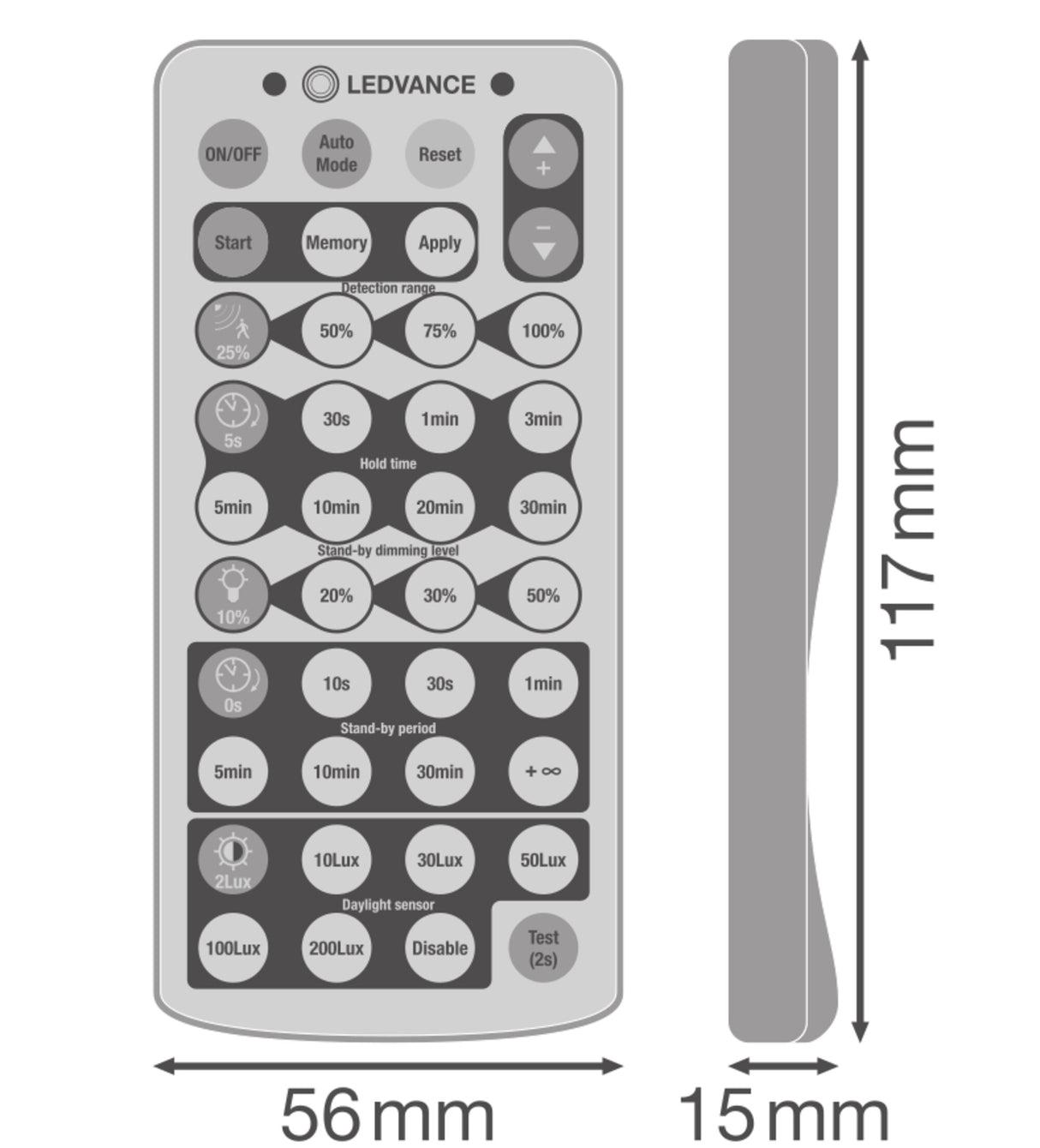 Campana LED LEDVANCE Sensor 87 147 190W Control Remoto