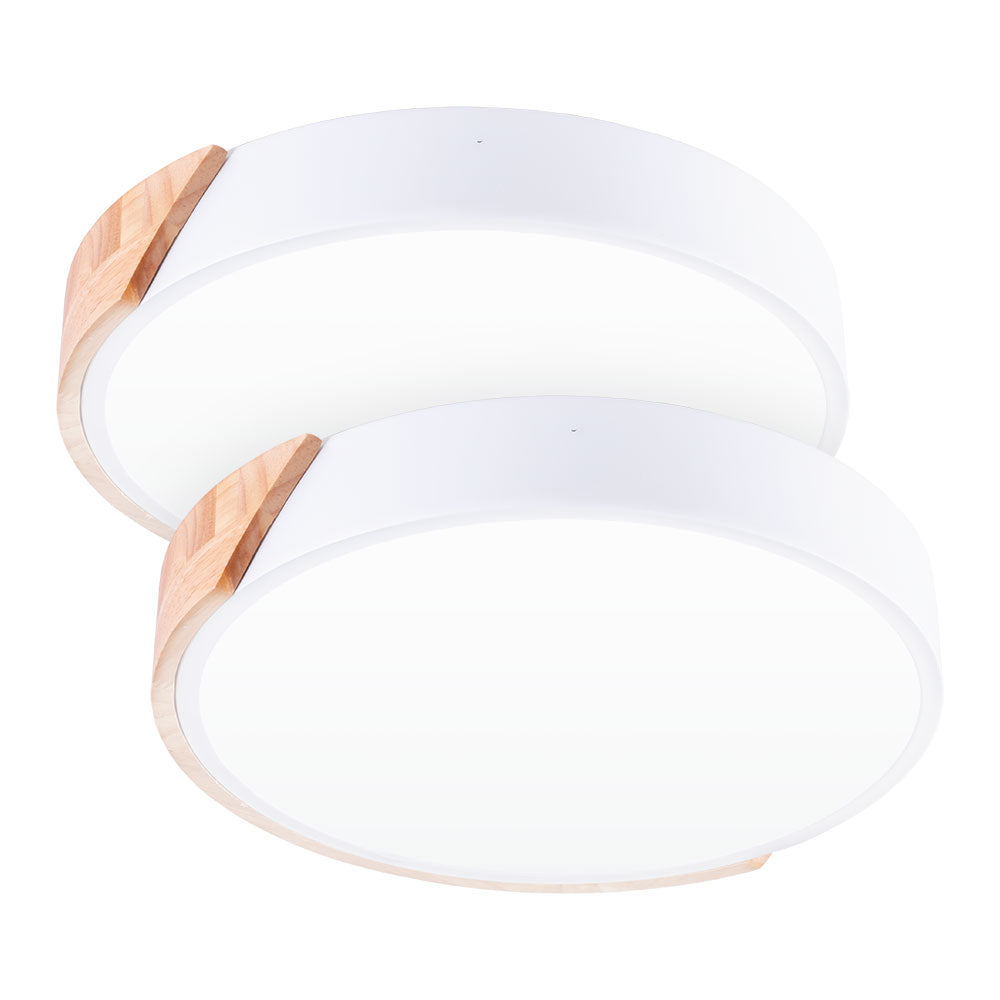 Pack 2 Plafónes LED 18W 1.800Lm Redondo BiColor "Veronica" CCT Seleccionable 30.000H [HO-PL-BI-18W-03-PK2]