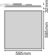 Panel LED Ledvance   28W 3640Lm 4000K 110º IP40/IP20 Regulable DALI