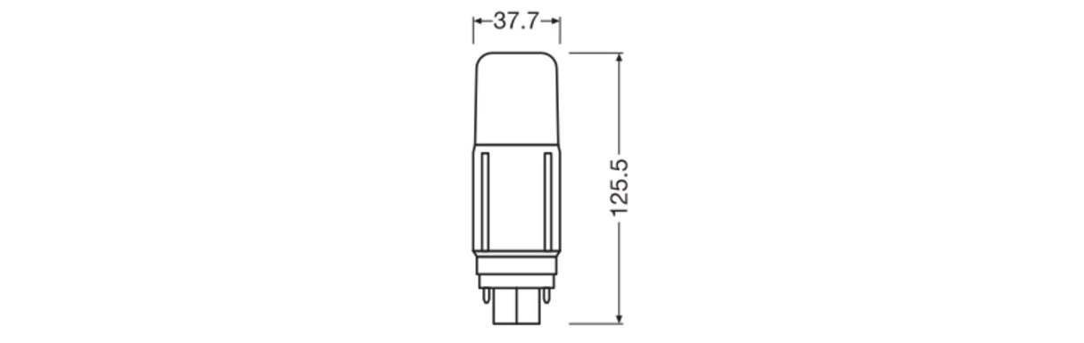 Lámpara LED Ledvance/DULUX G24d 9,5W 1200Lm 4000K 300º IP20