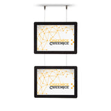 Carpeta Poster Display LED A4 2 Caras 12VDC