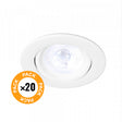 Pack 20 Downlights Redondo LED 7W 600Lm 4200ºK 38º 30.000H [HO-IN-DL7W-W-PK20]