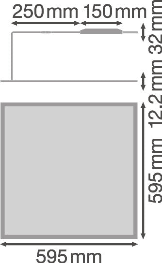 Panel LED LEDVANCE 36W 4320Lm 3000K 120 ° IP54/IP20 [LVE-4058075149489]