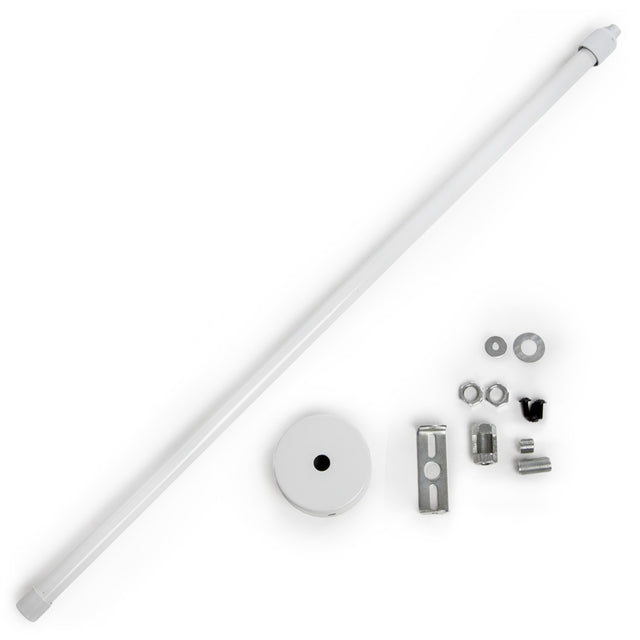 Barra Suspensión Extensible Carril Focos LED 50 ► 100Cm - Blanco