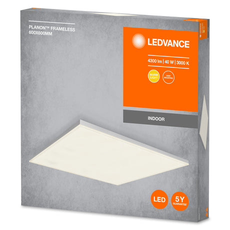 Panel LED Ledvance    40W 3000Lm 3000K 110º IP20