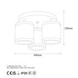 Lámpara de Techo "Charleroi" [OPV-942FLG1366]