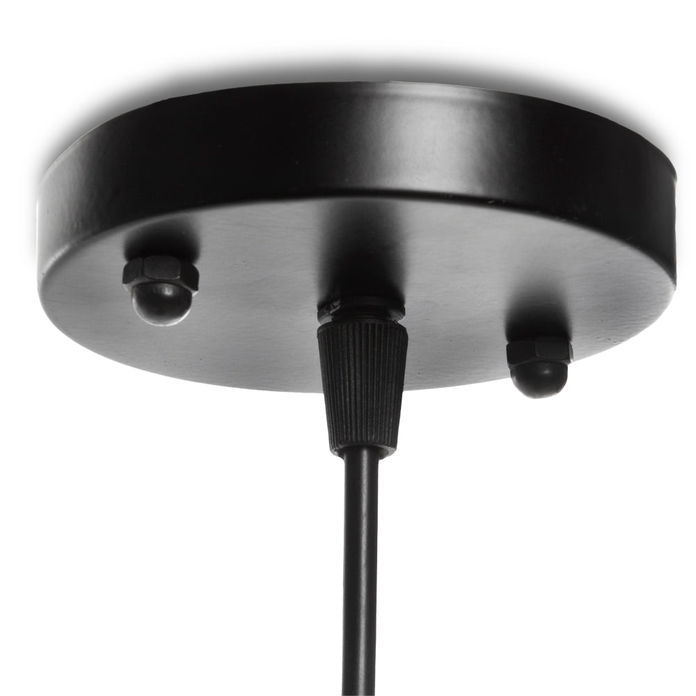 Lámpara Suspendida Rose 1xE27 (Sin Bombillas) Negro