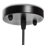 Lámpara Suspendida Rose 1xE27 (Sin Bombillas) Negro