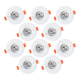 Pack 10 Downlights Redondo LED 7W 600Lm 4200ºK 38º 30.000H [HO-IN-DL7W-W-PK10]