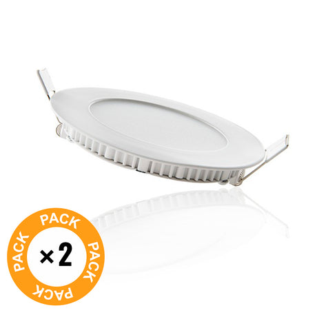 Pack 2 Placas LED 6W 400Lm 4200ºK Circular 30.000H [JL-GP-LZ-1-W-PK2-AP]