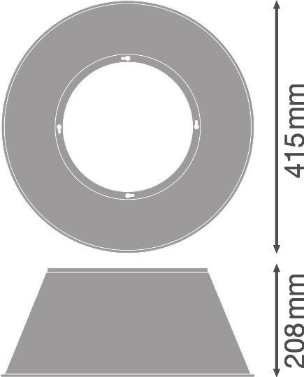 Campana LED LEDVANCE  Reflector Aluminio 93W