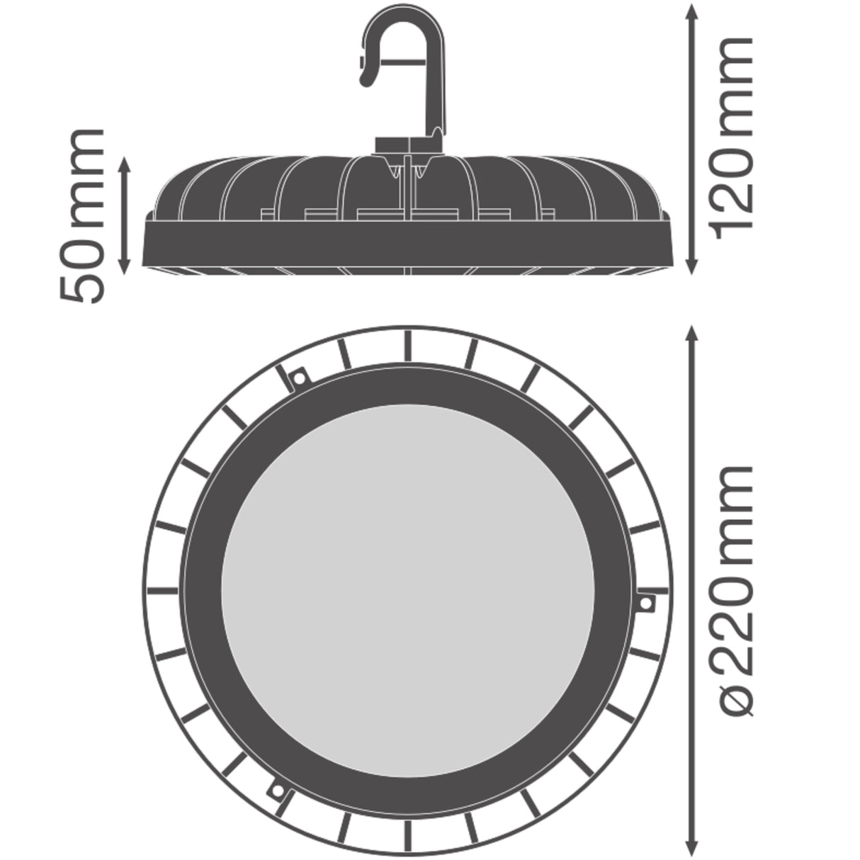 Campana LED LEDVANCE  133W 16000Lm 6500K 110º IP65