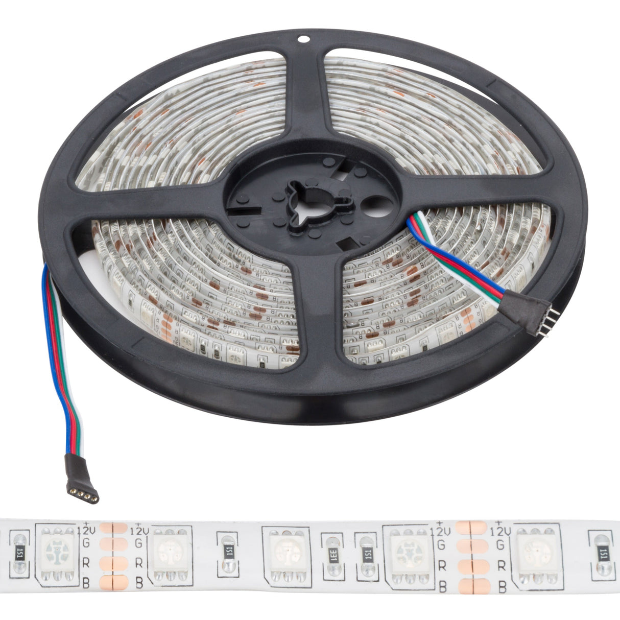 PACK DE 4 TIRAS DE 300 LEDS SMD 5050 5M RGB IP65 EXTERIOR