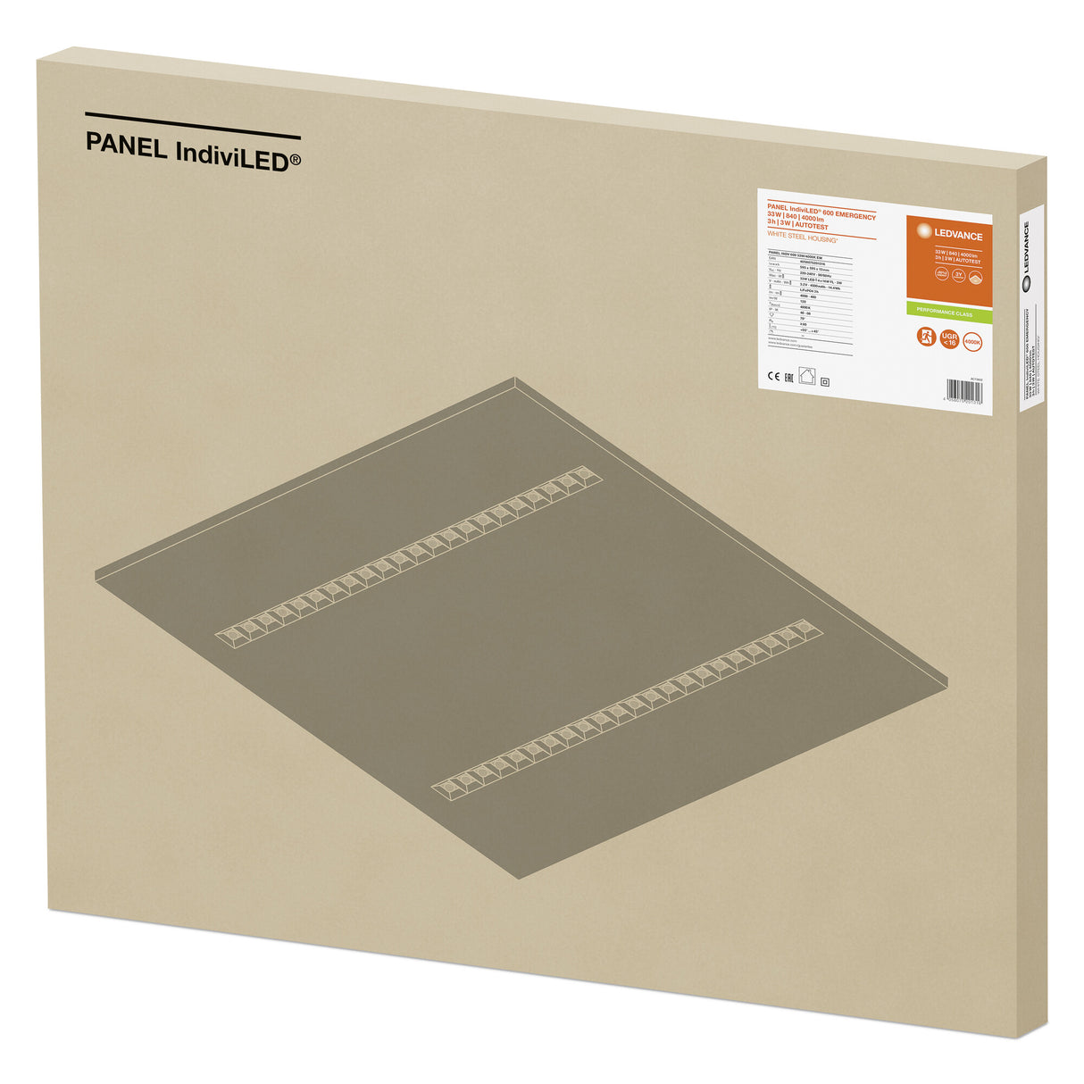 Panel LED Ledvance   33W 4000Lm 4000K 70º IP40