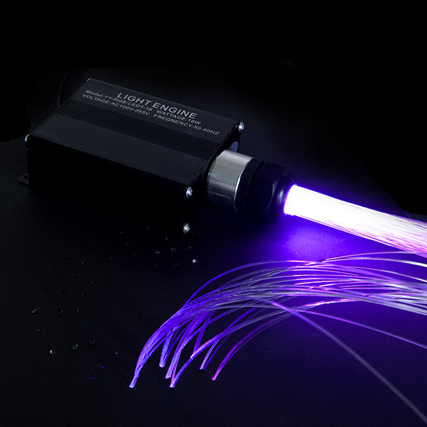 Maquina de LUZ Fibra Óptica 150 Hilos 16W LED RGB