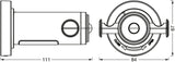 Gancho LED LEDVANCE 0,18W 10Lm 3000K 100 ° Sensor IP44