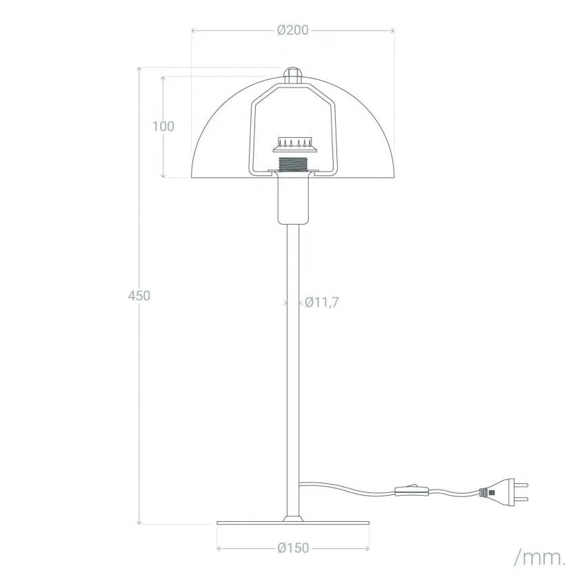 Lámpara de Mesa "Bole" [SKD-T1017]