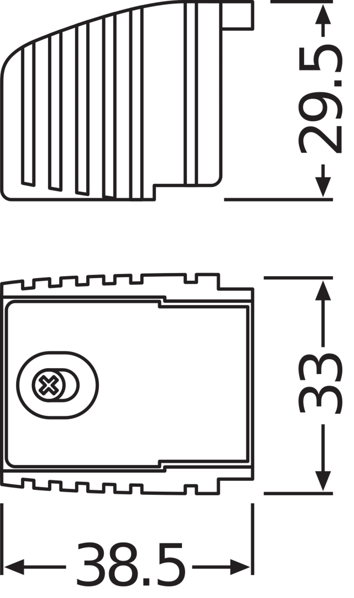 Accesorios Driver LED Osram/OptoTronic Sujetacables Tipo D  Pack 2