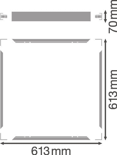 Accesorio Panel LED Ledvance Panel 600 Kit Montaje Superficie VAL