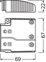 Accesorios Driver LED Osram/OptoTronic Sujetacables Tipo B LP