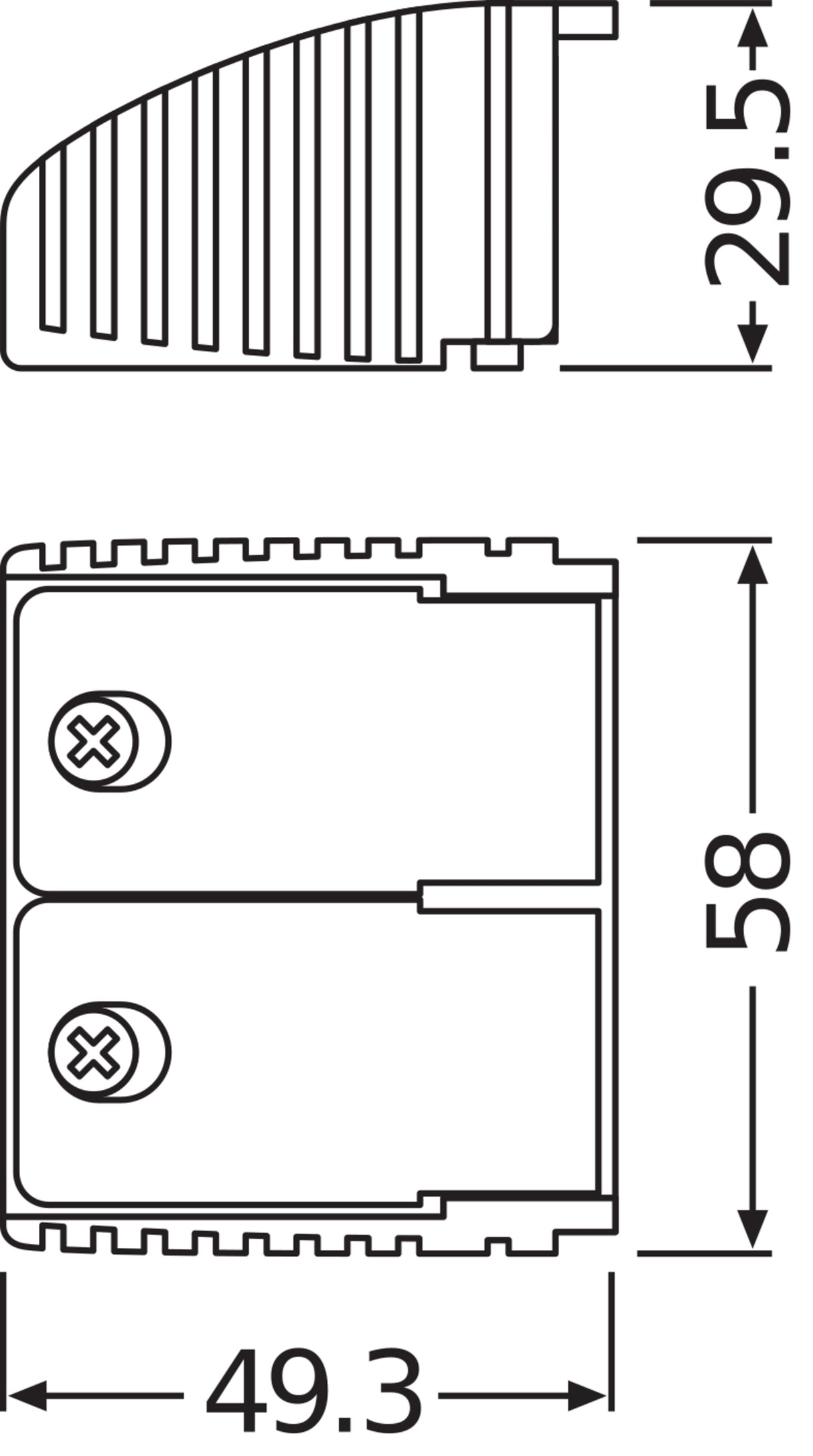 Accesorios Driver LED Osram/OptoTronic Sujetacables Tipo B