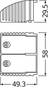 Accesorios Driver LED Osram/OptoTronic Sujetacables Tipo B