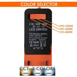 Luminaria TODO EN UNO. Downlihgt LED con selector de color de luz (cálida, neutra o fría), NO Flicker (sin parpadeos), Driver integrado, Sistema mejorado de disipación térmica.