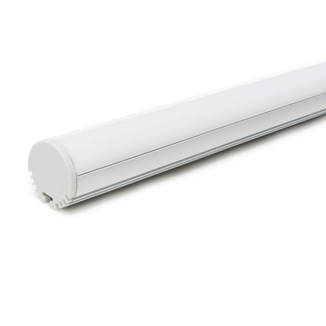 Perfíl de Aluminio para LEDS Suspendible - Difusor Opal -Tira de 2 Metros