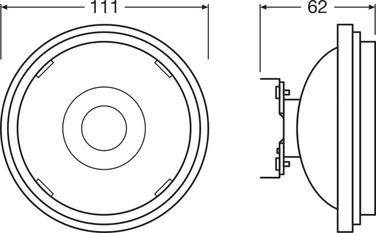 Ledvance/Osram Bombilla LED Spot G53 7,2W 450Lm 1800…2700K 24º IP20 Regulable