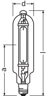 Ledvance/Osram HM Quemador Cuarzo E40 2000W 180000Lm 7250K