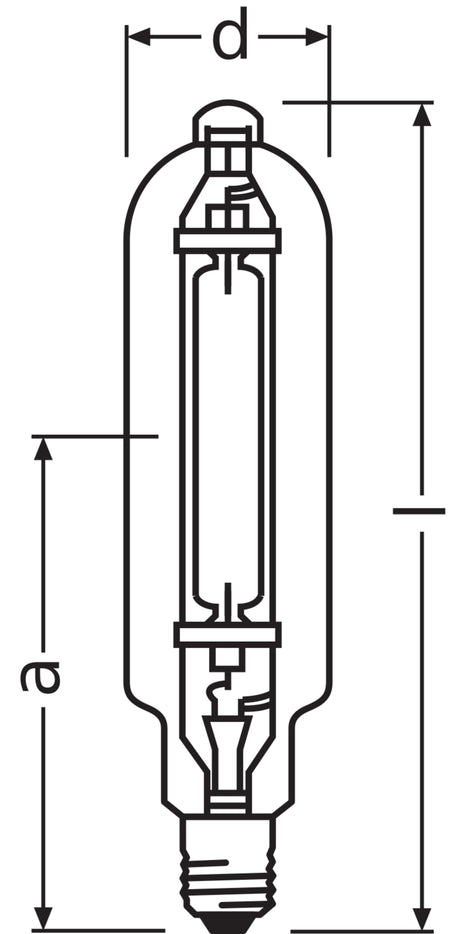 Ledvance/Osram HM Quemador Cuarzo E40 2000W 180000Lm 7250K