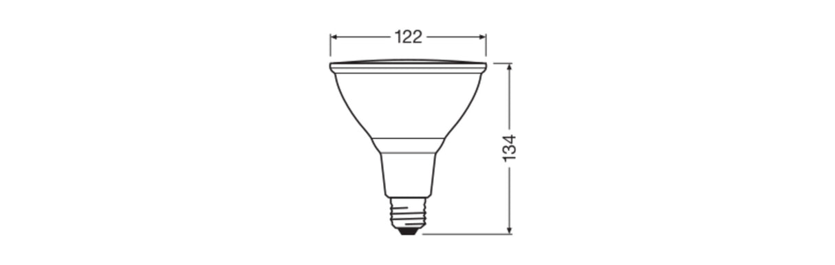 Ledvance/Osram Bombilla LED Spot E27 13,5W 1035Lm 2700K 15º IP65