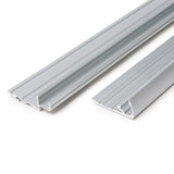 Perfíl de Aluminio para LEDS Iluminación Escaleras  con Difusor Opal - Tira de 1 Metro