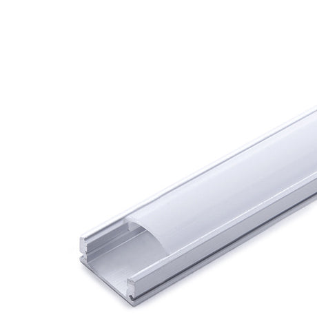 Perfíl Aluminio para Tira de LEDs - Difusor Opal 1M