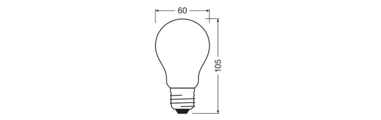 Ledvance/Osram Bombilla LED "Classic" E27 2,5W 525Lm 3000K 300º IP20