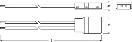 Ledvance Conectores Tiras LED PFM/VAL -CP/P2/500/P Pack 2